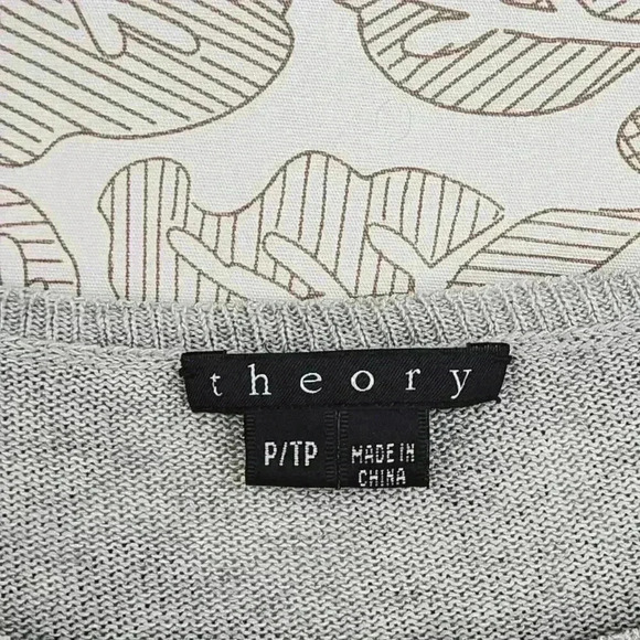 Theory Round neck Women's Knit Top Size P/ TP Asymmetrical - Picture 3 of 8
